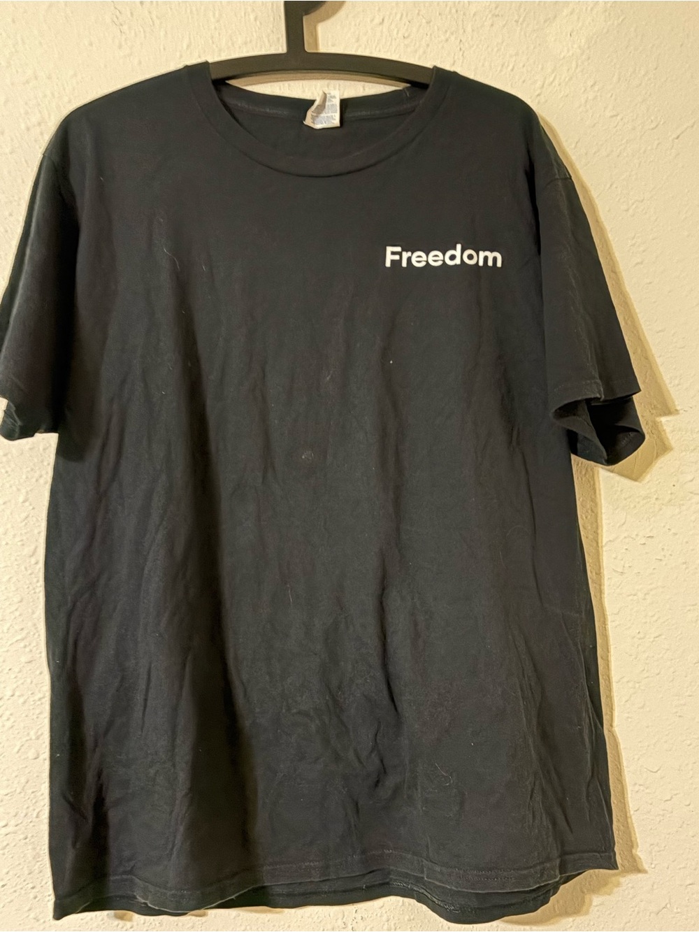 Port and Company Black 'Freedom' Short Sleeve Tee